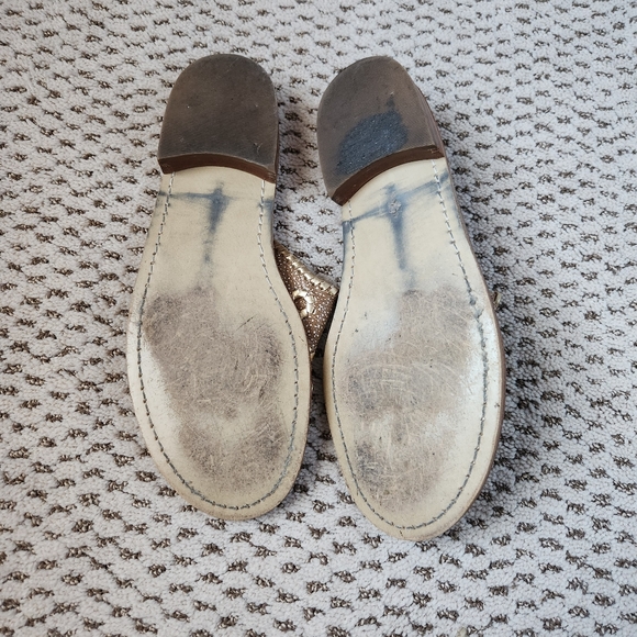 Classic Jack Rogers Gold Sandals - Picture 4 of 7